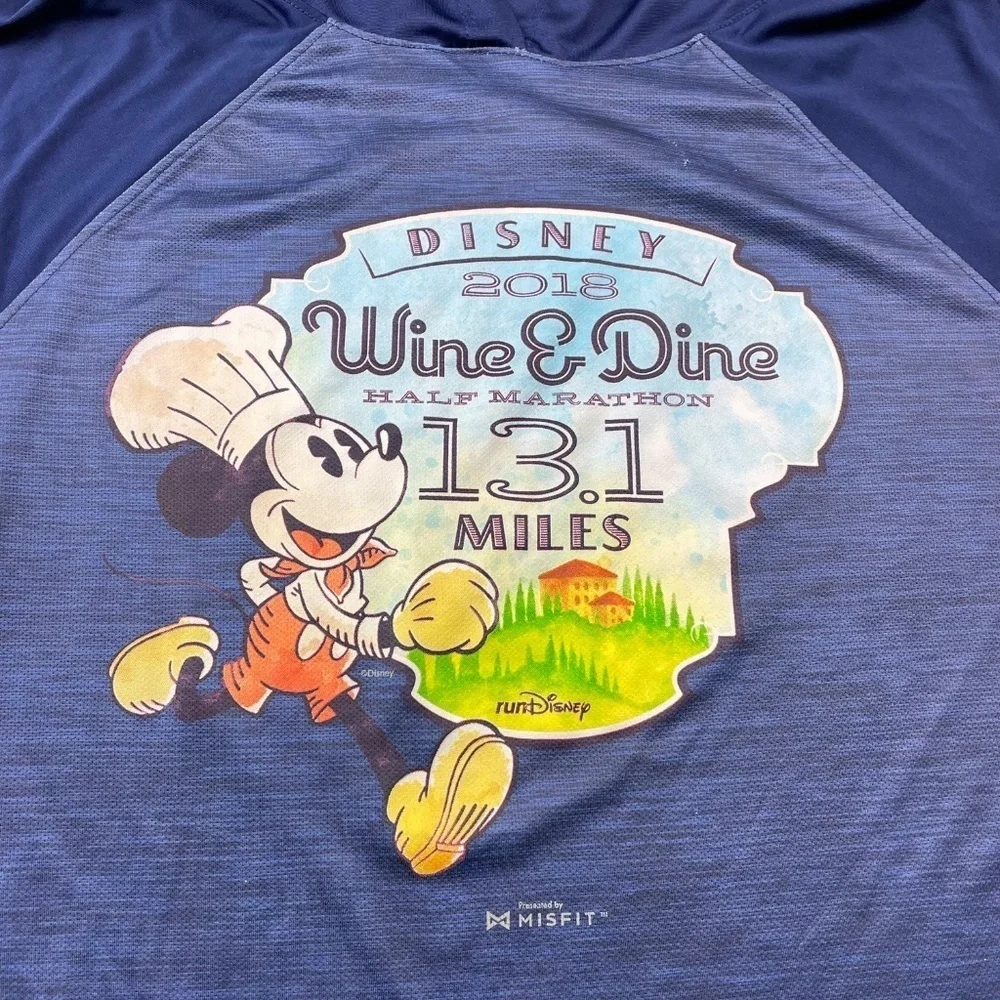 Disney Wine and Dine Marathon Race Pullover Hoodie Men's Medium